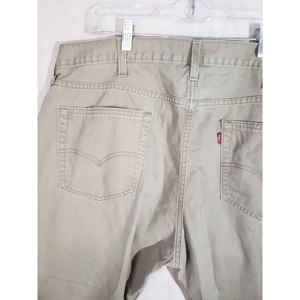 Levis 559 Beige Jeans Men's 40x30 Relaxed Straight Denim R341